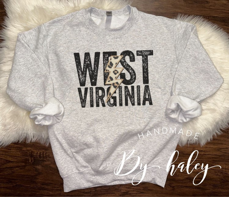 WV Leopard Crewneck