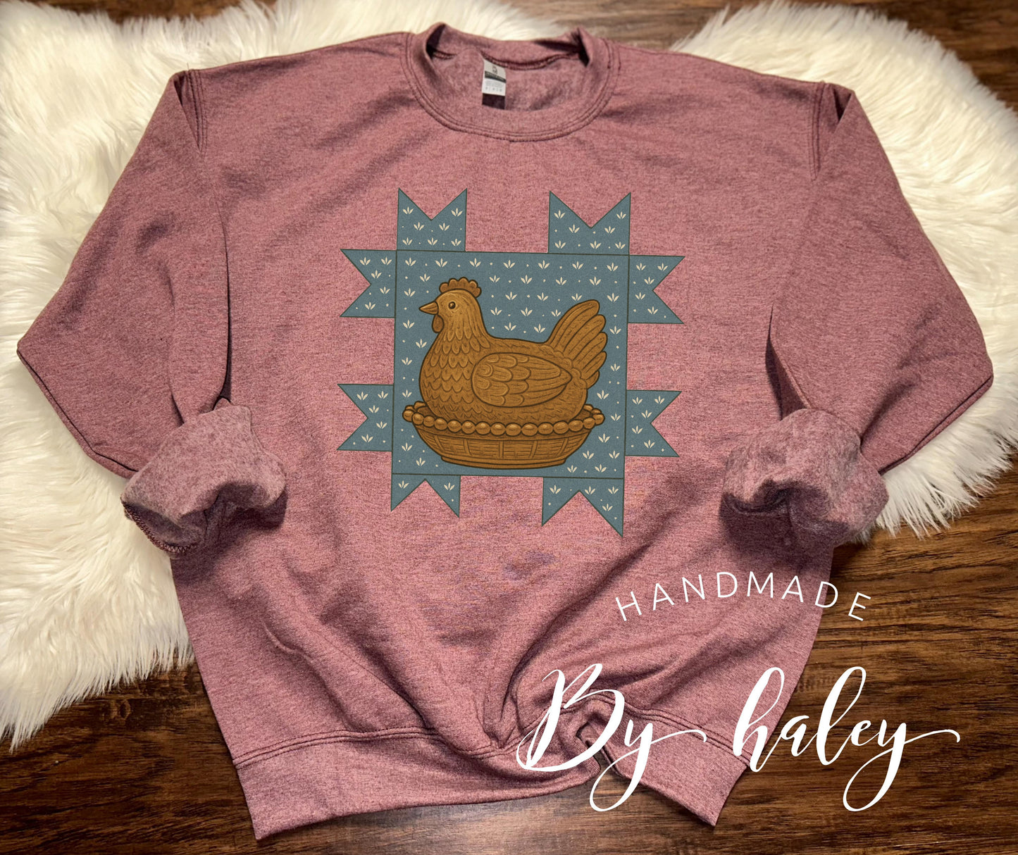 Quilt Hen Crewneck