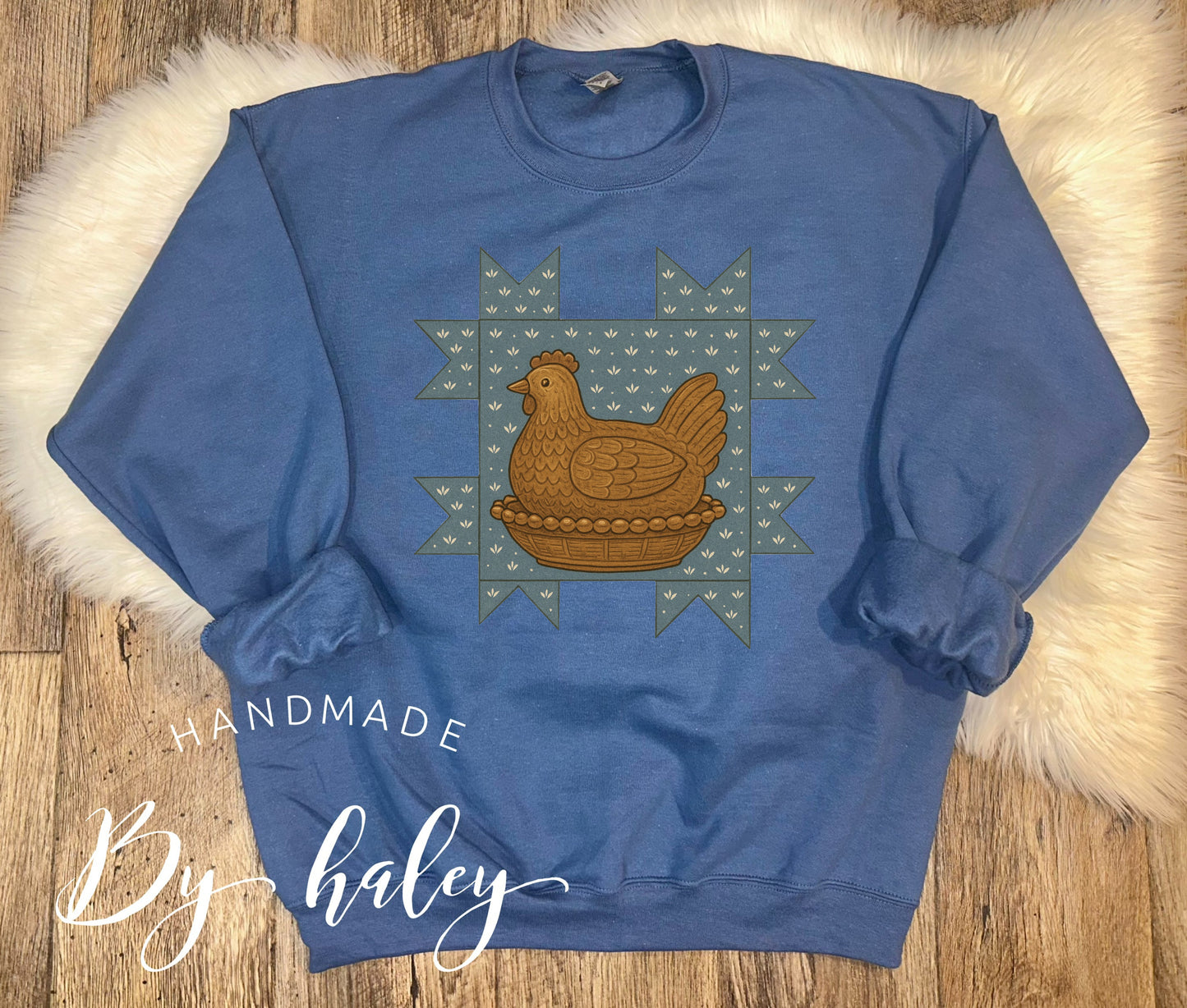 Quilt Hen Crewneck