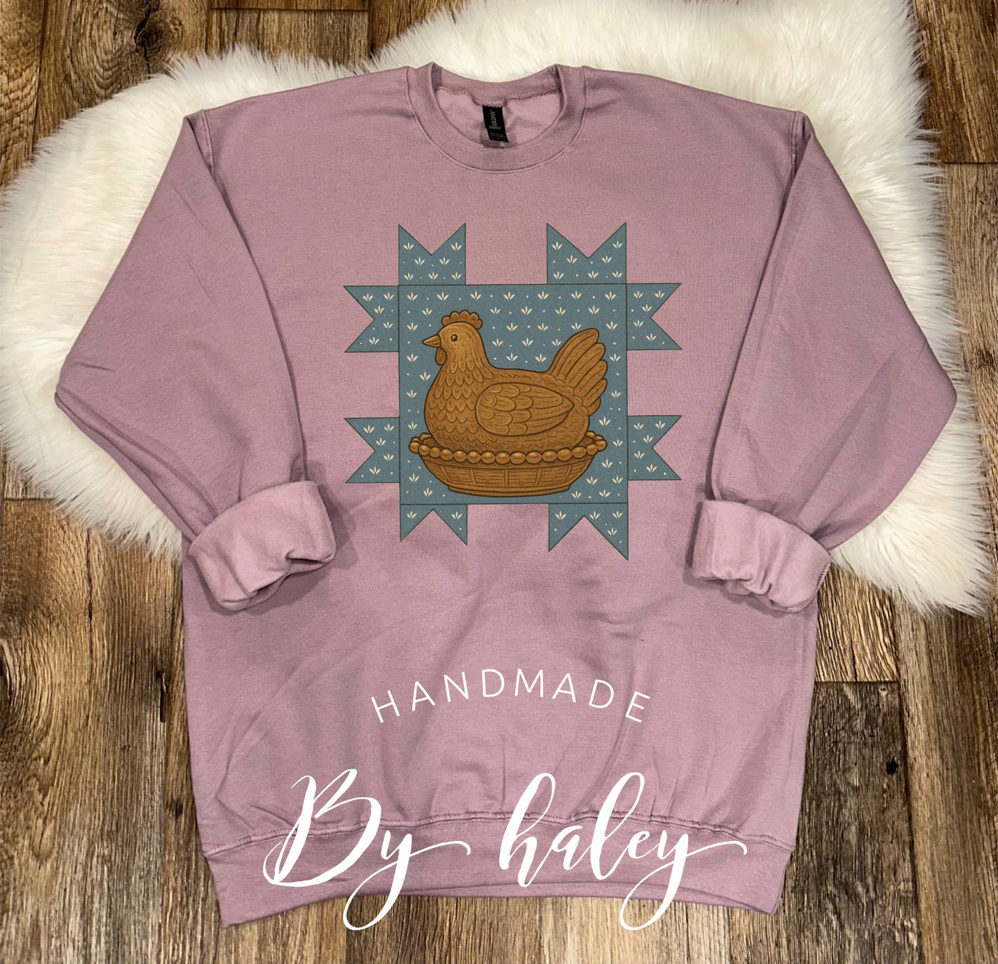Quilt Hen Crewneck