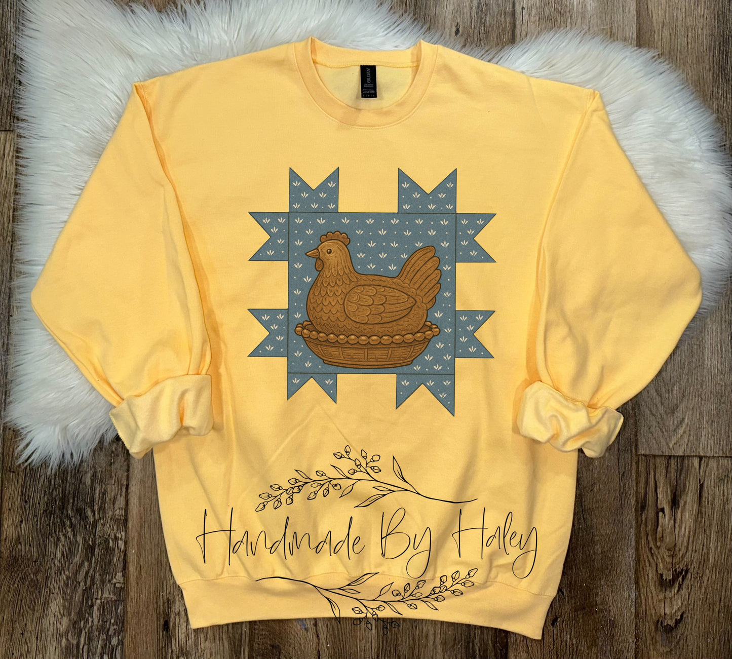 Quilt Hen Crewneck