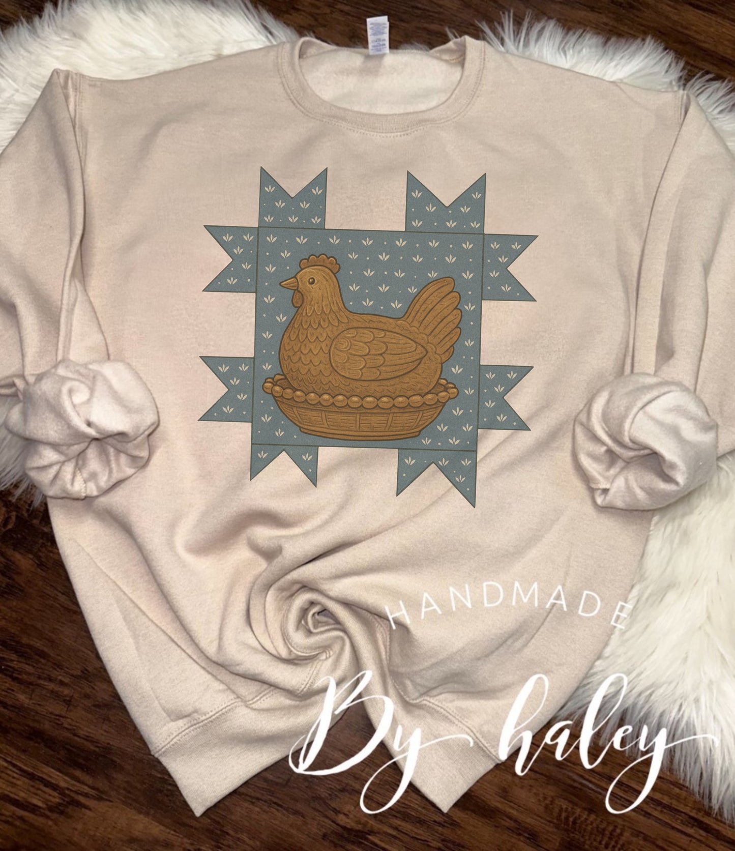 Quilt Hen Crewneck