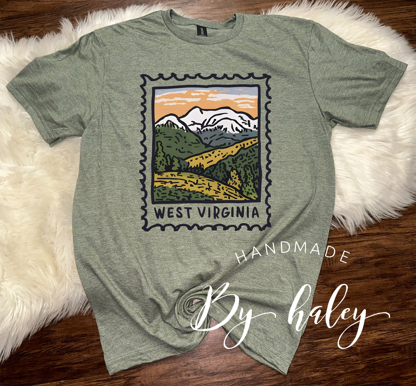 West Virginia Stamp T-Shirt