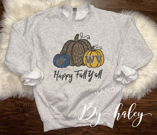 WV Happy Fall Y'all Crewneck