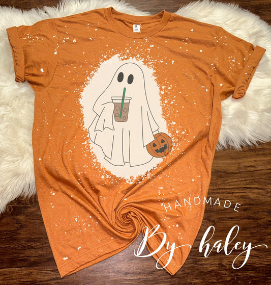 Bleached Iced Coffee Ghost T-Shirt