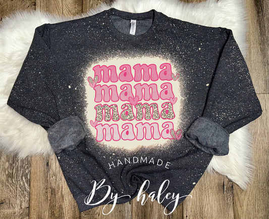 Bleached Valentine Mama Crewneck