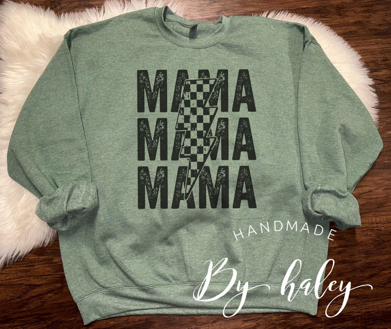 Mama Lightening Bolt Crewneck