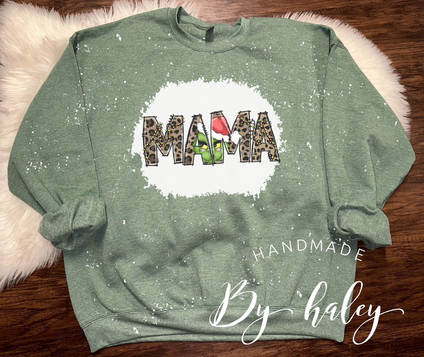 Bleached Mama Christmas Crewneck