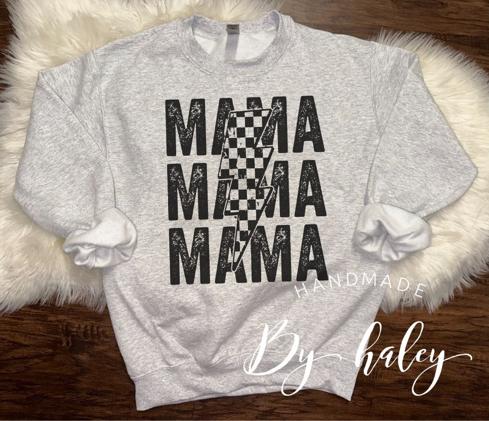 Mama Lightening Bolt Crewneck