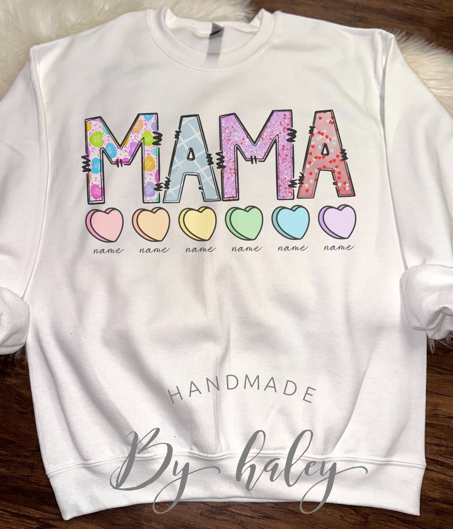 Custom Mama Valentine's Crewneck