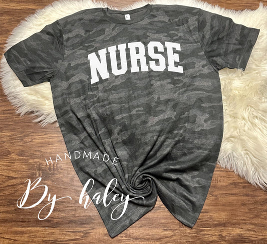 Camo Nurse T-Shirt