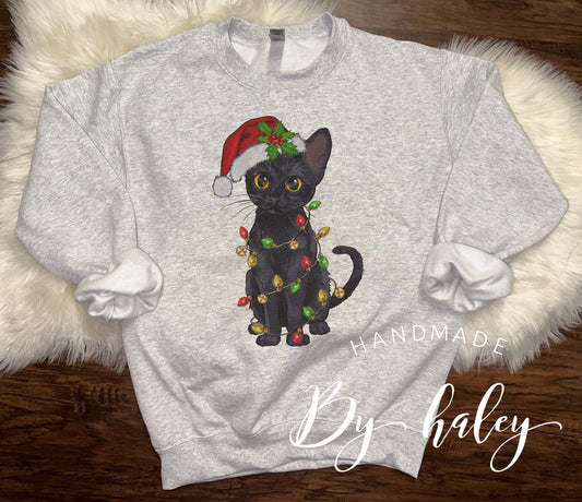 Christmas Cat Crewneck