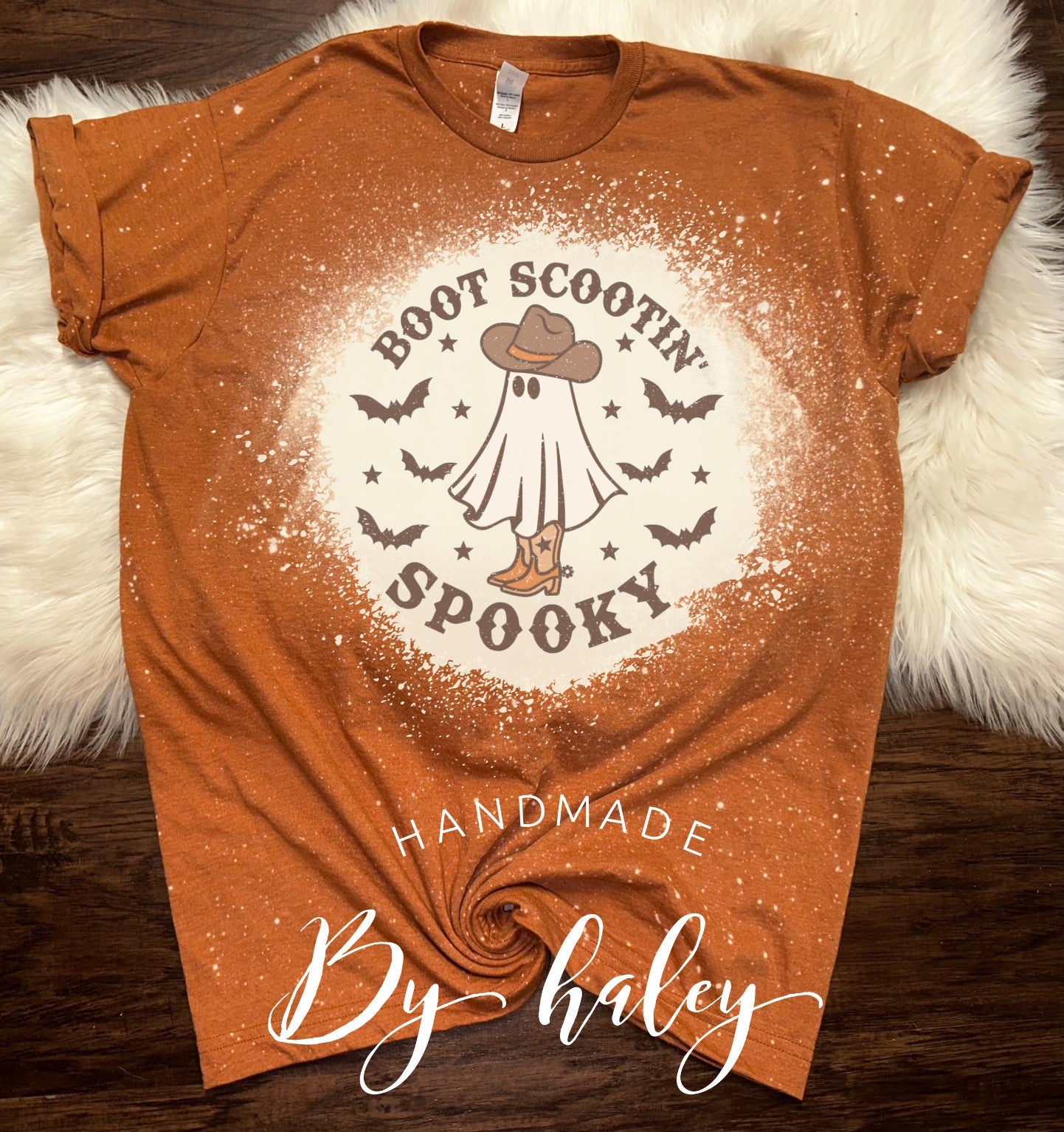 Bleached Boot Scootin' Spooky T-shirt