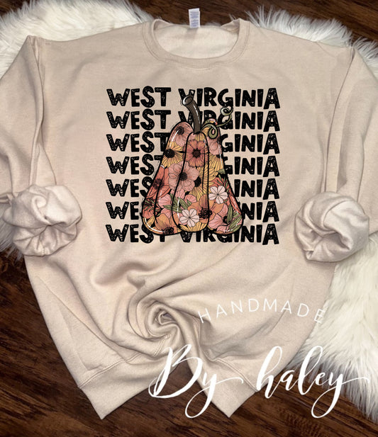 West Virginia Pumpkin Crewneck