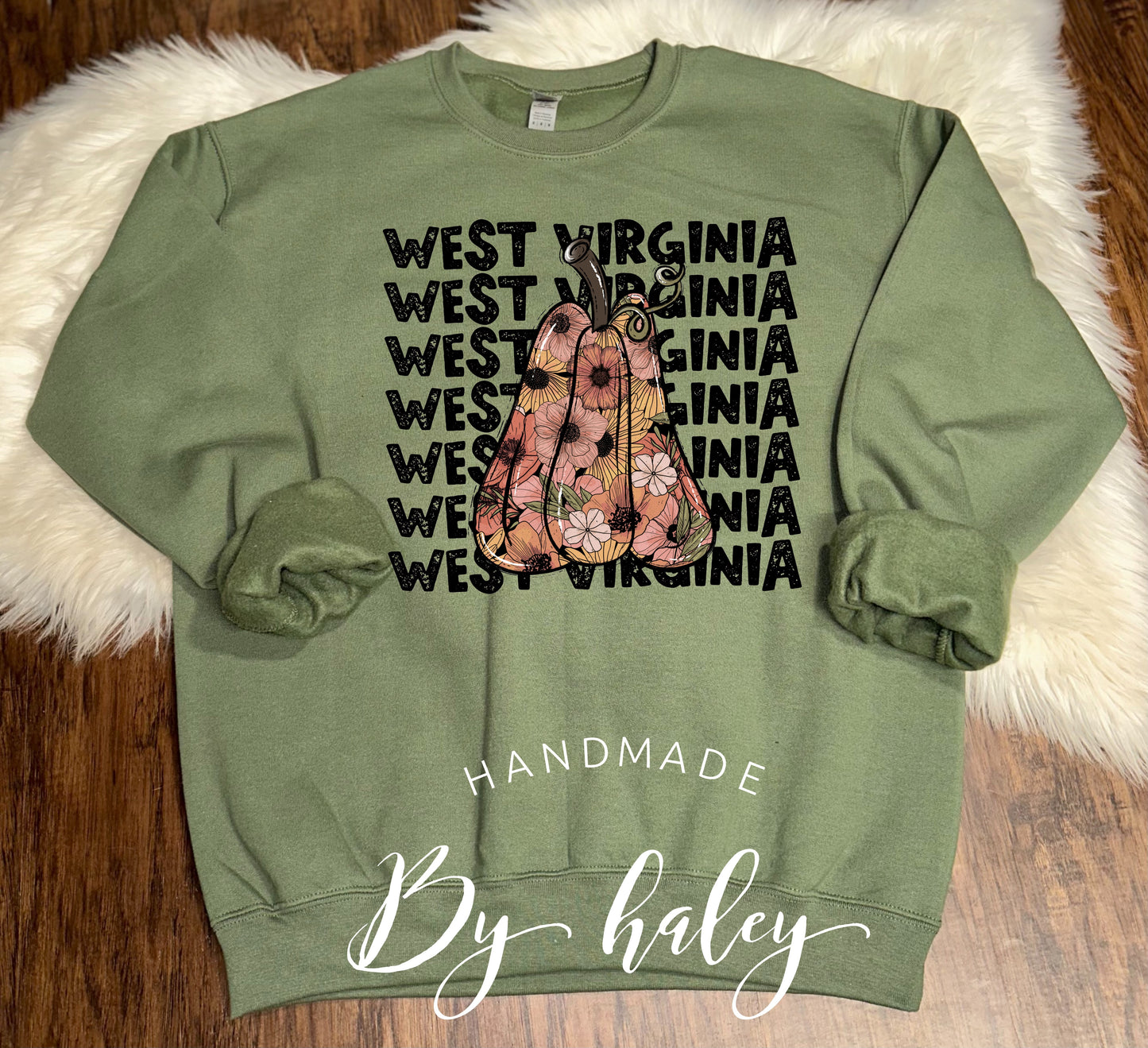 West Virginia Pumpkin Crewneck
