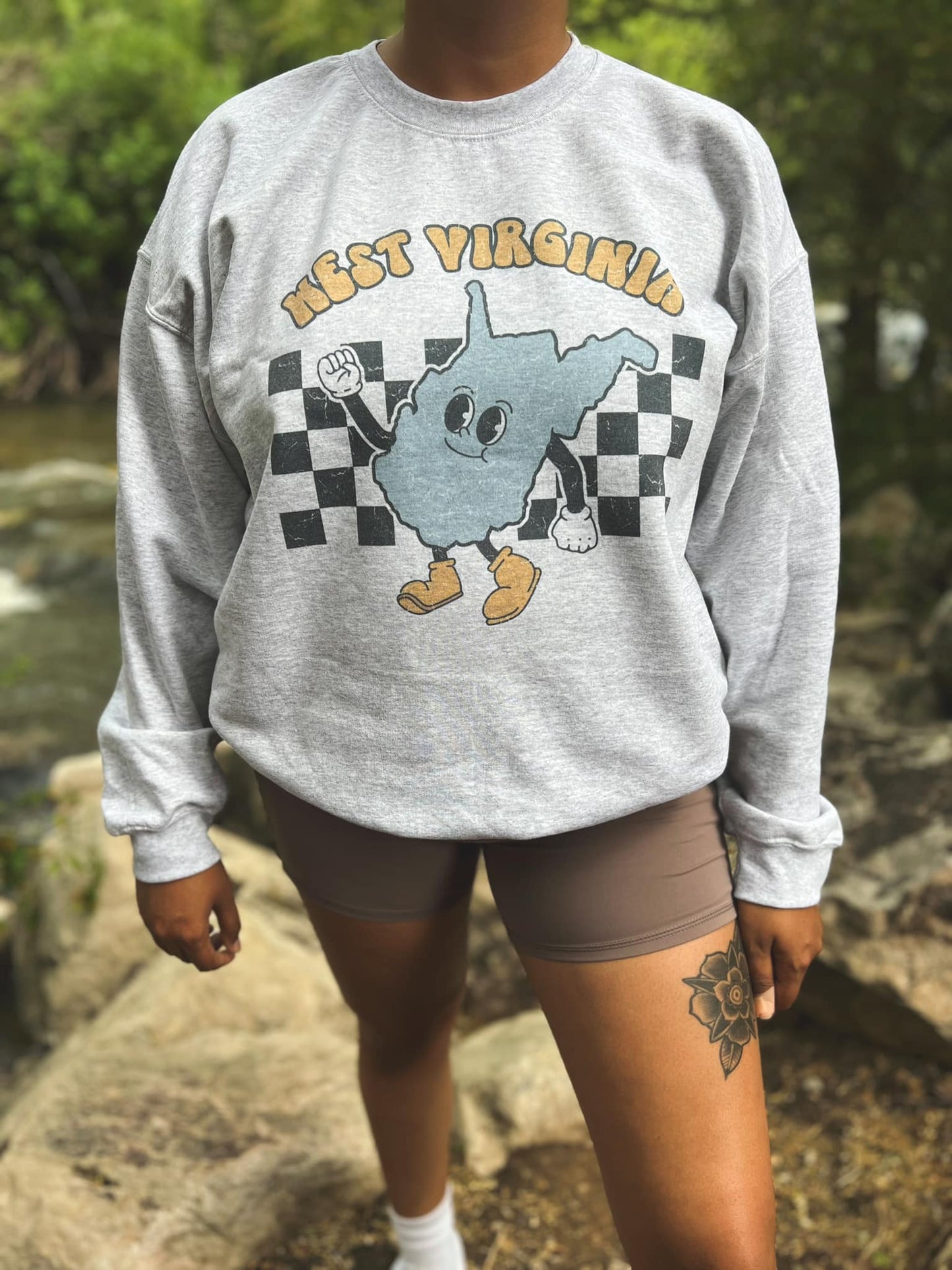 Retro West Virginia Crewneck