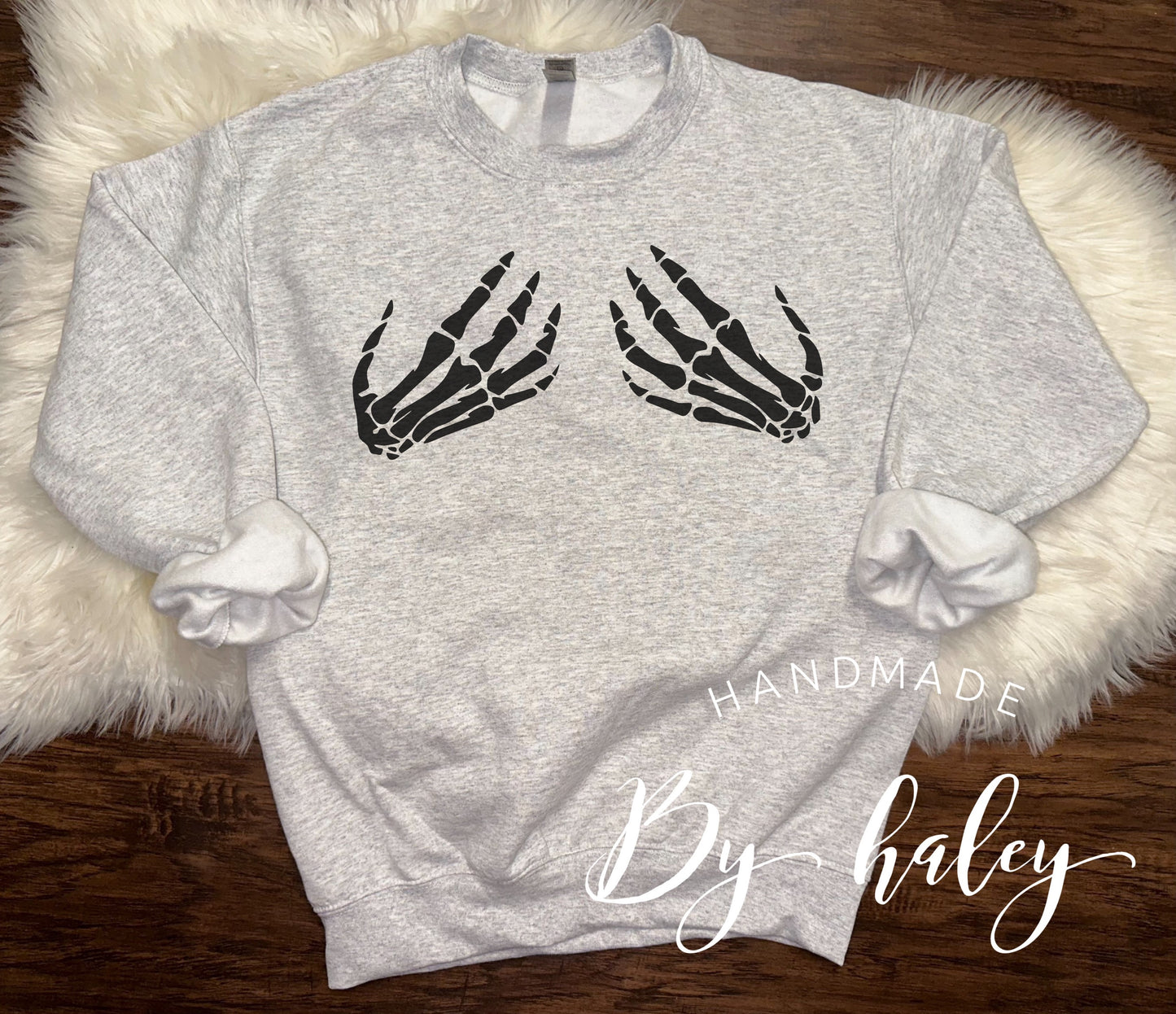 Skeleton Hand Tatas Crewneck