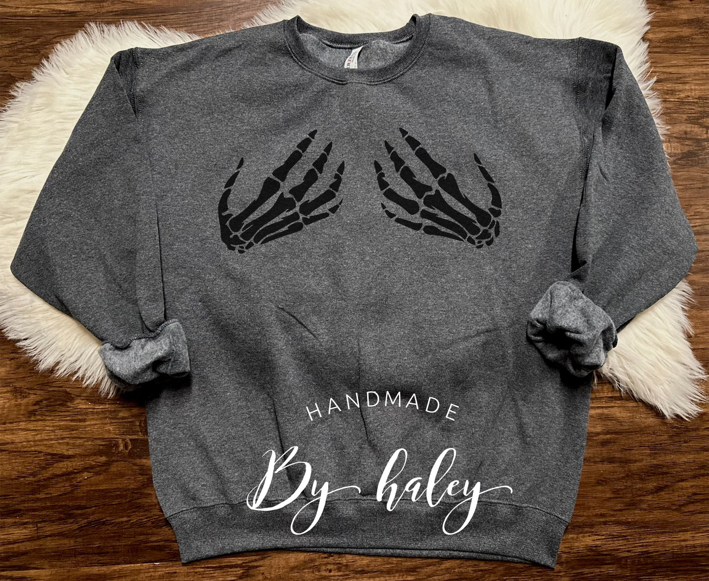Skeleton Hand Tatas Crewneck