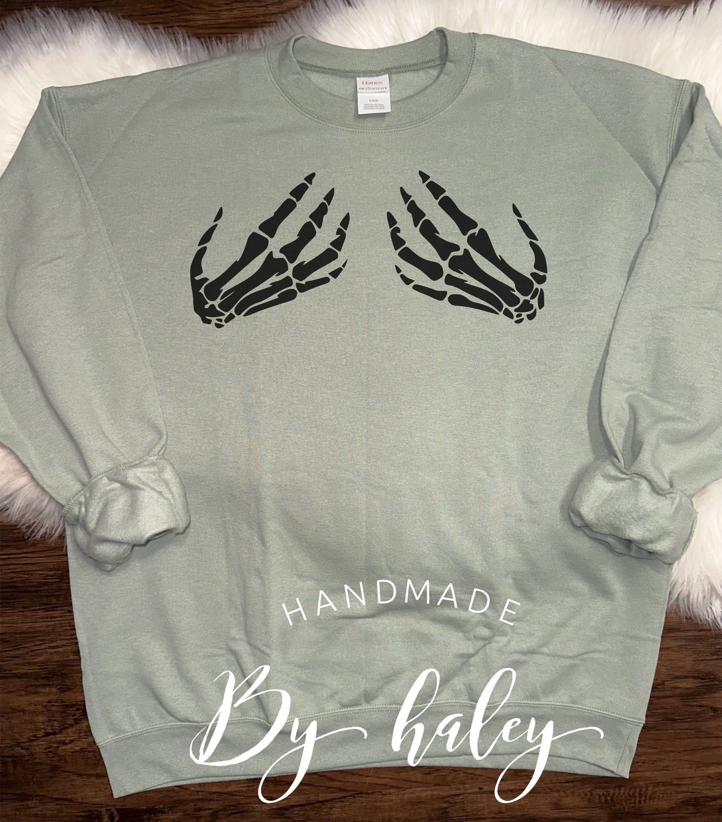Skeleton Hand Tatas Crewneck