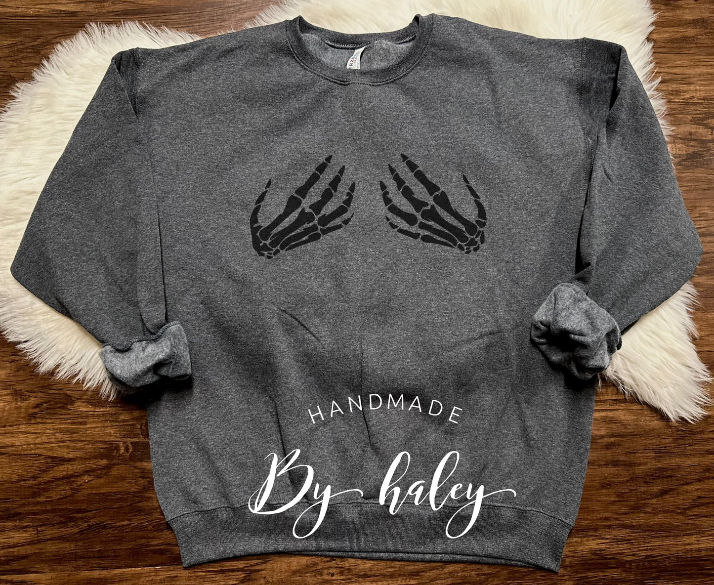 Skeleton Hand Tatas crewneck