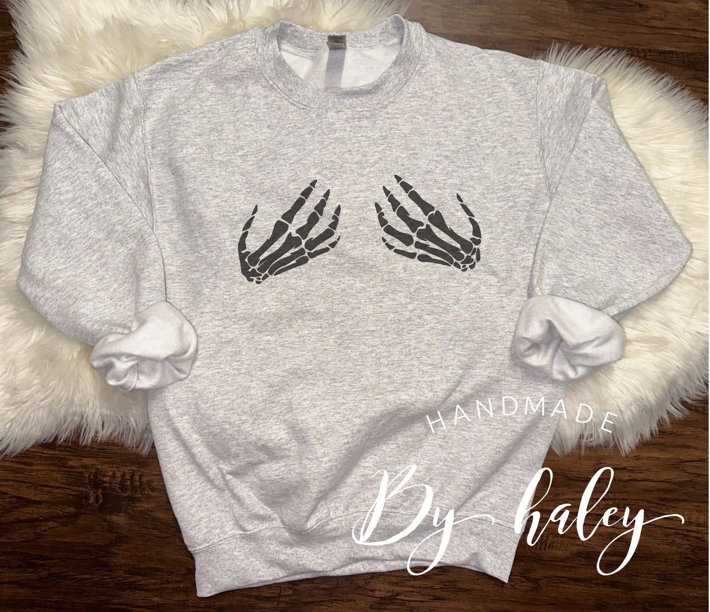 Skeleton Hand Tatas crewneck