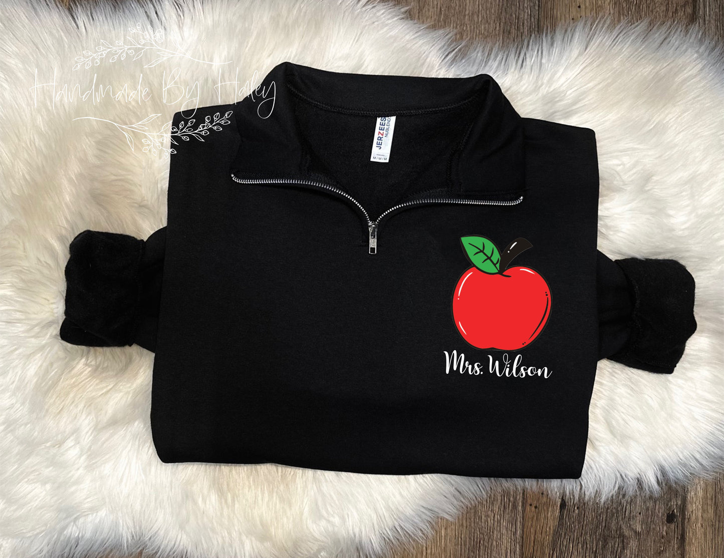 Apple Teacher Quarter Zip