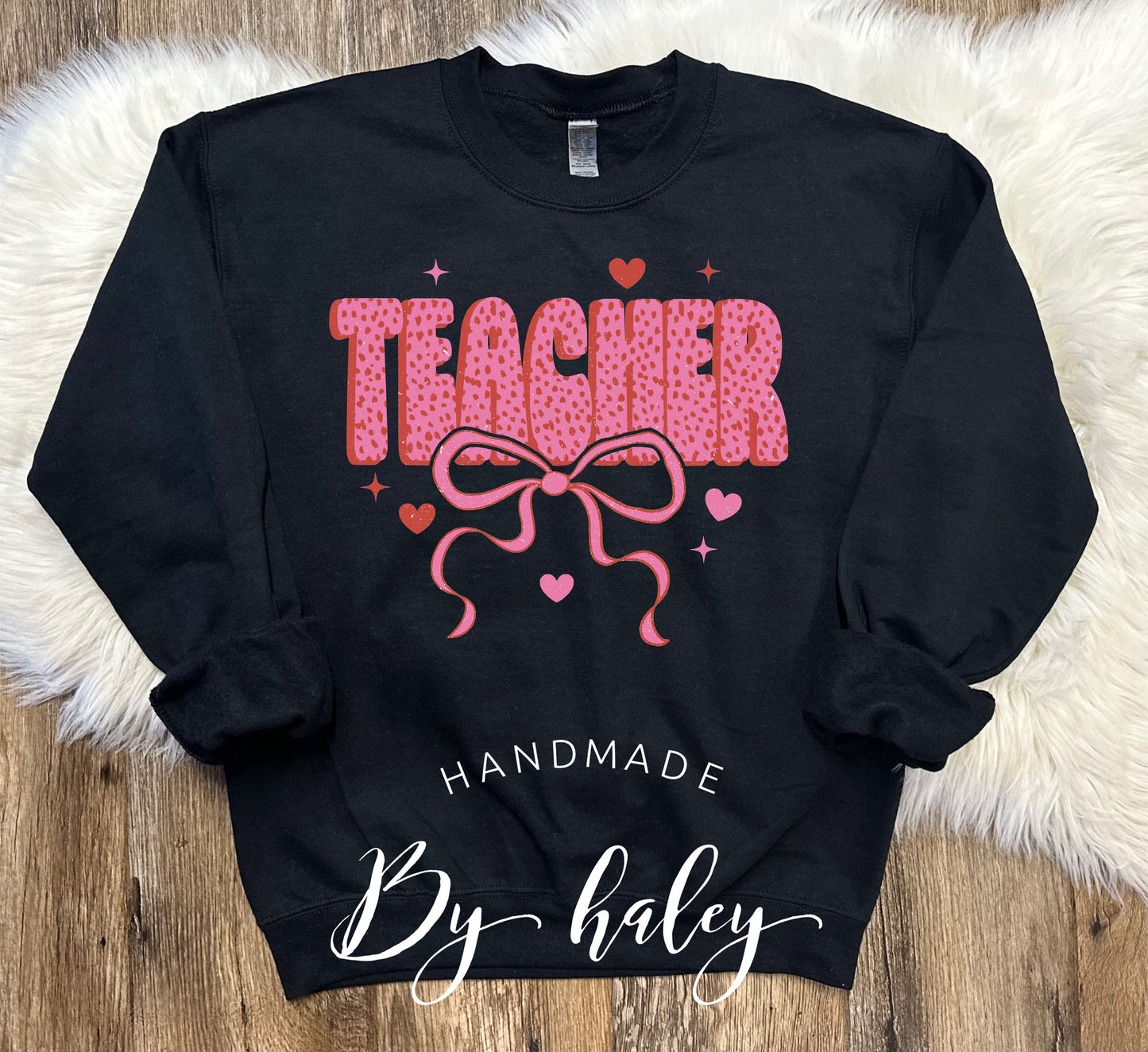 Teacher Bow Crewneck
