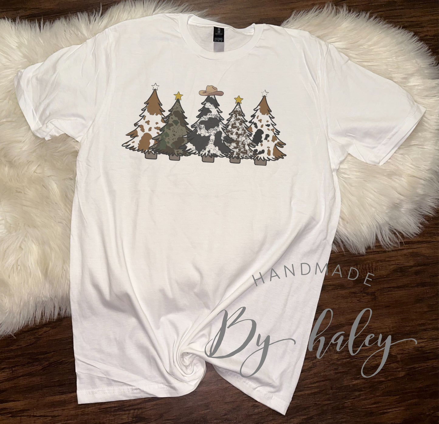 Cow Christmas Tree T-Shirt