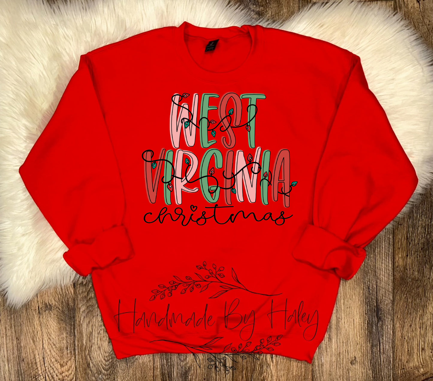 West Virginia Christmas Crewneck