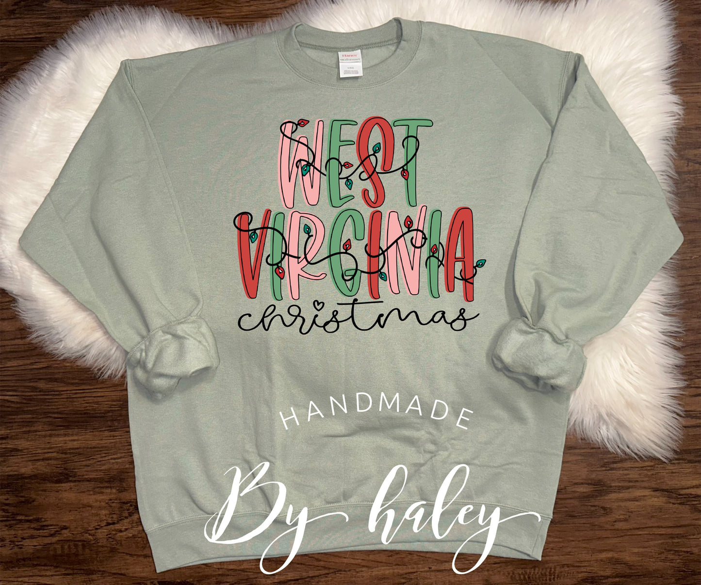 West Virginia Christmas Crewneck