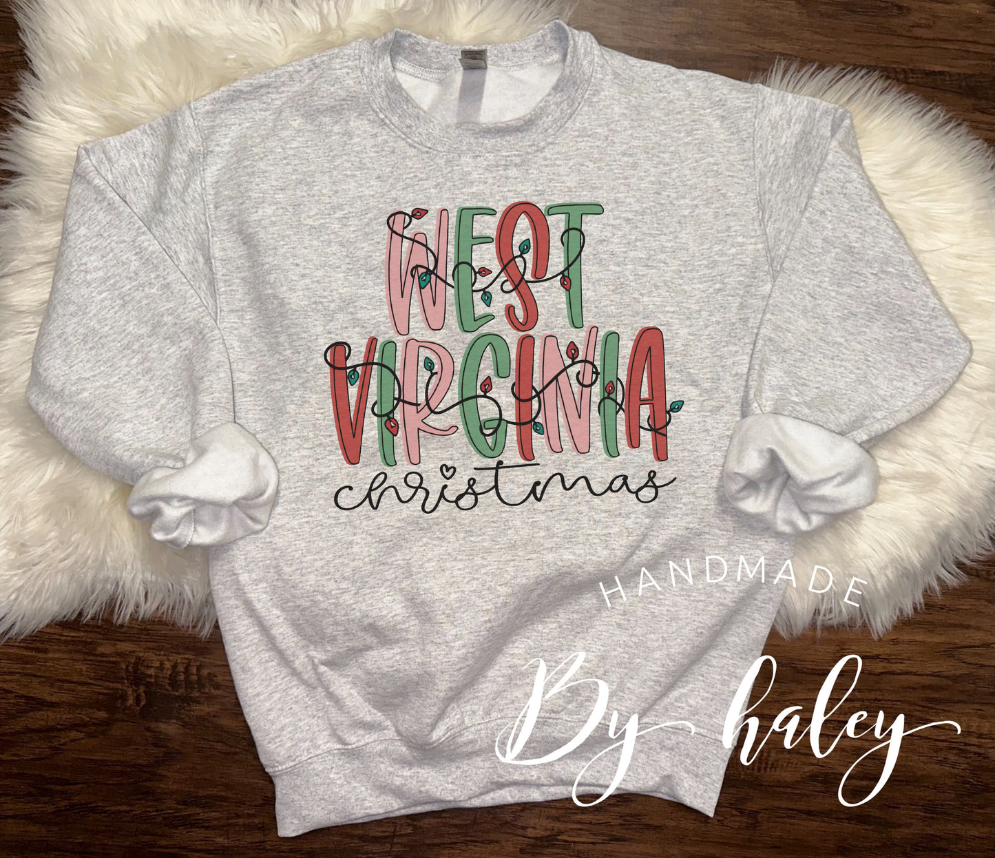 West Virginia Christmas Crewneck