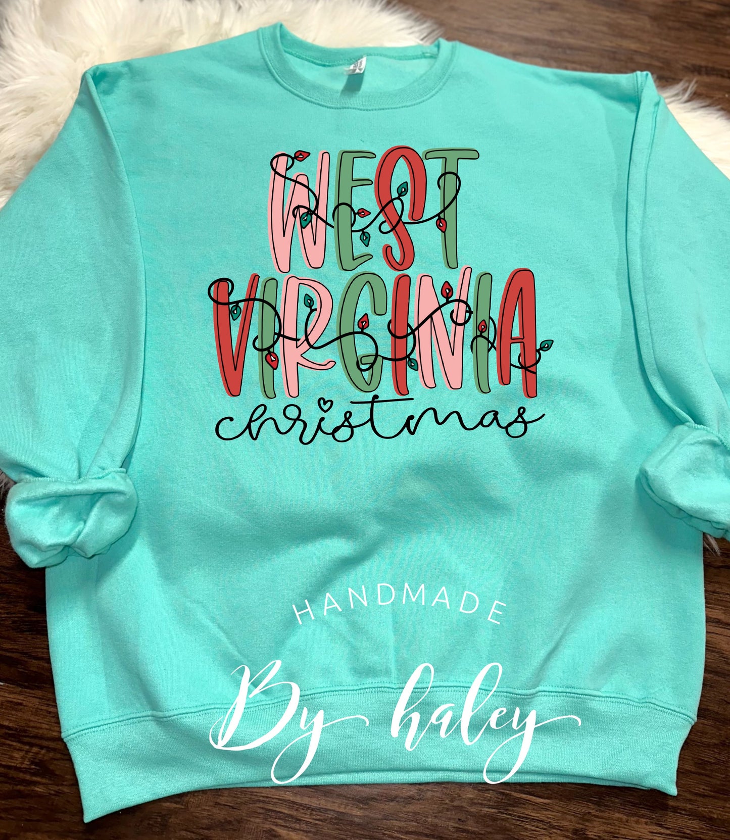 West Virginia Christmas Crewneck