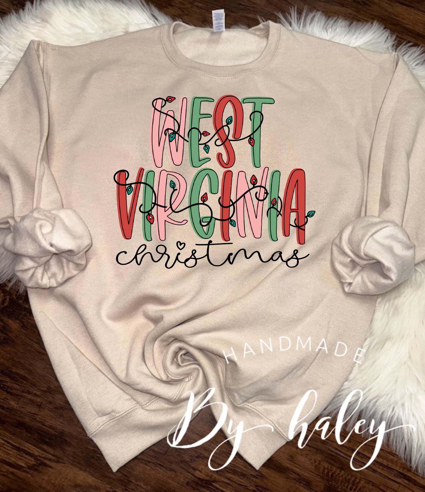 West Virginia Christmas Crewneck