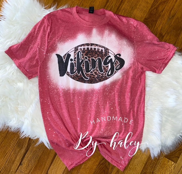 Bleached Viking Football T-Shirt