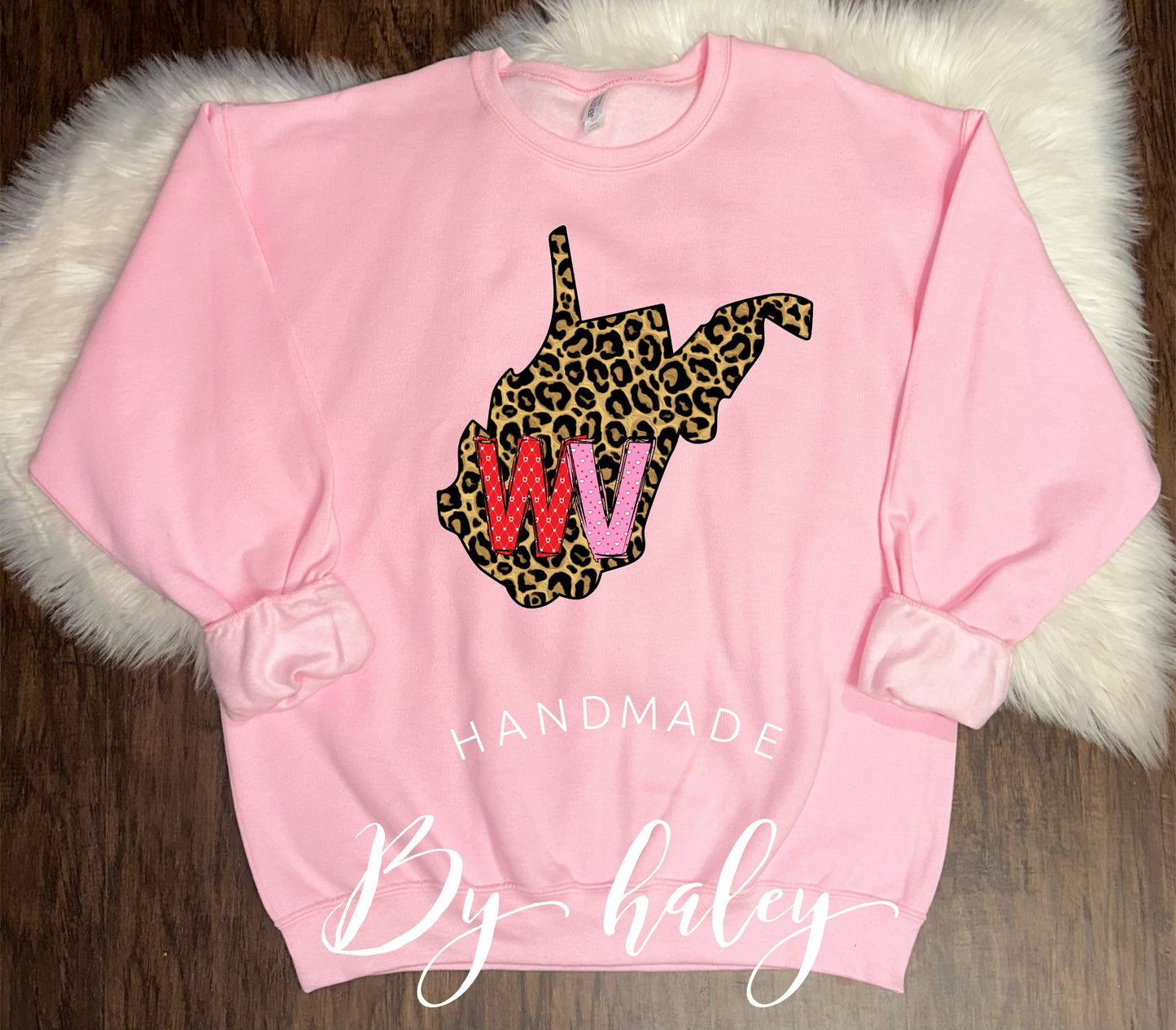 WV Leopard Crewneck