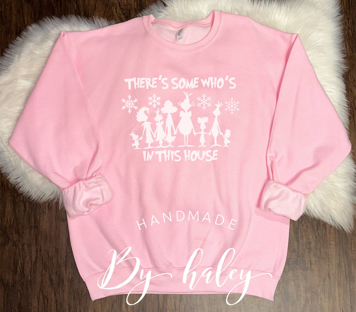 Whos In This House Crewneck (white image)