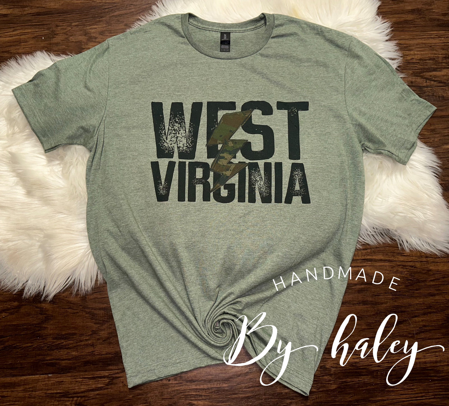 WV Camo Lightening Bolt T-Shirt