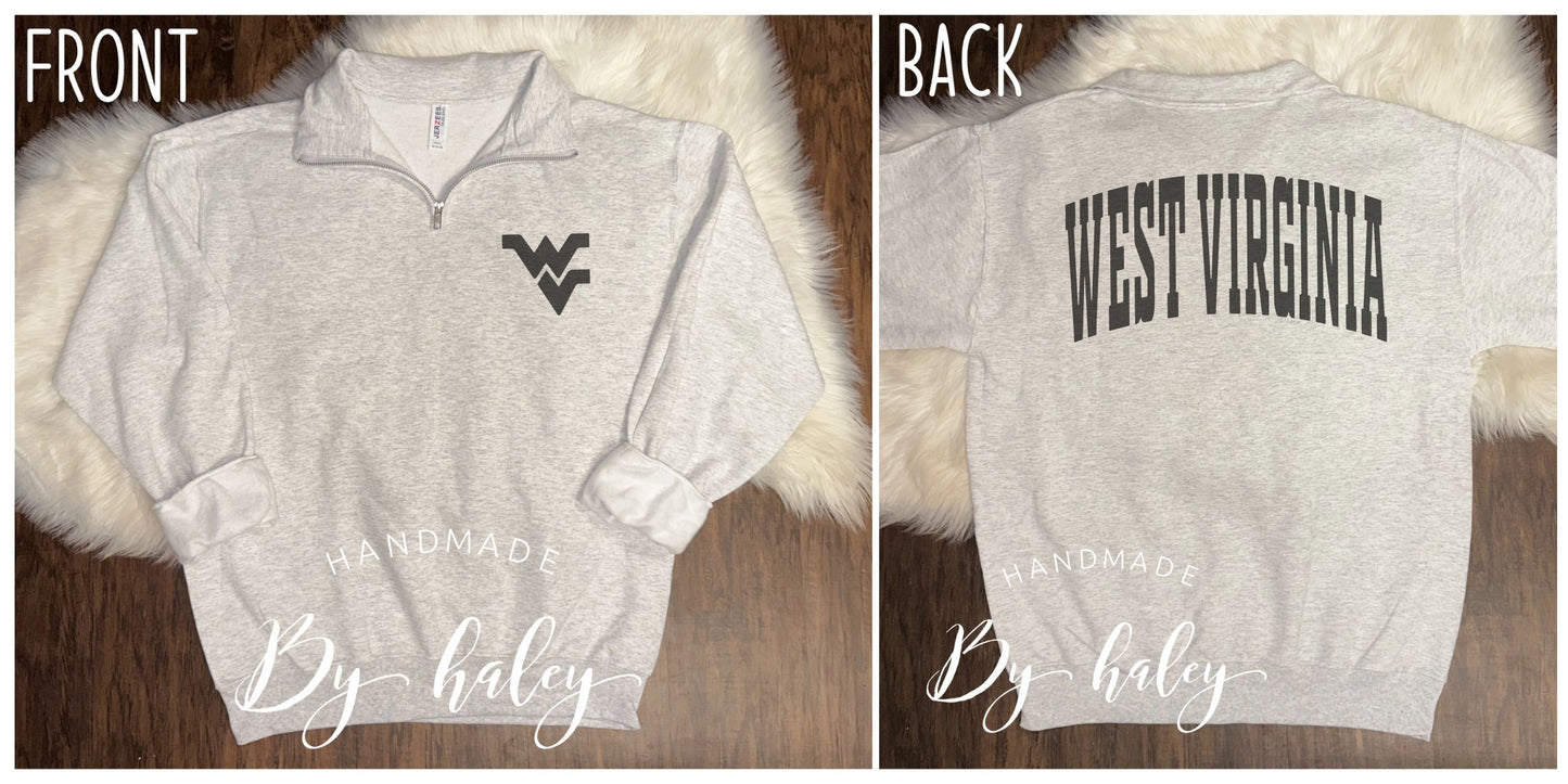 West Virginia Quarter Zip Sweatshirt