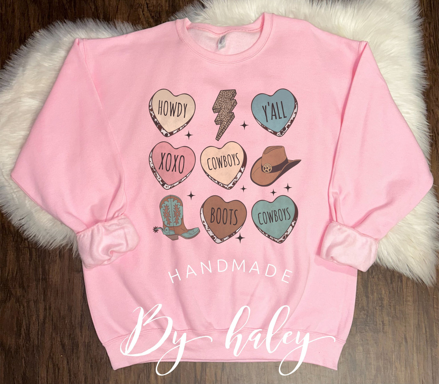 Cowboy Hearts Crewneck