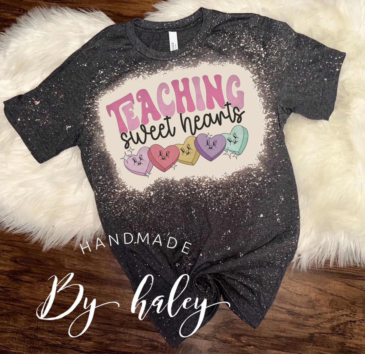 Bleached Teaching Sweet Hearts T-Shirt