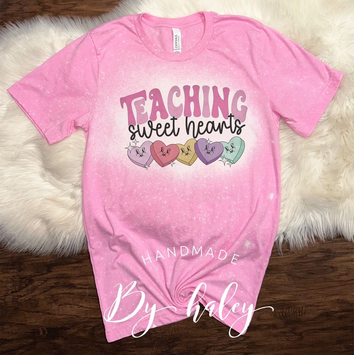 Bleached Teaching Sweet Hearts T-Shirt